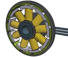 Brushless Motor Zeichnung