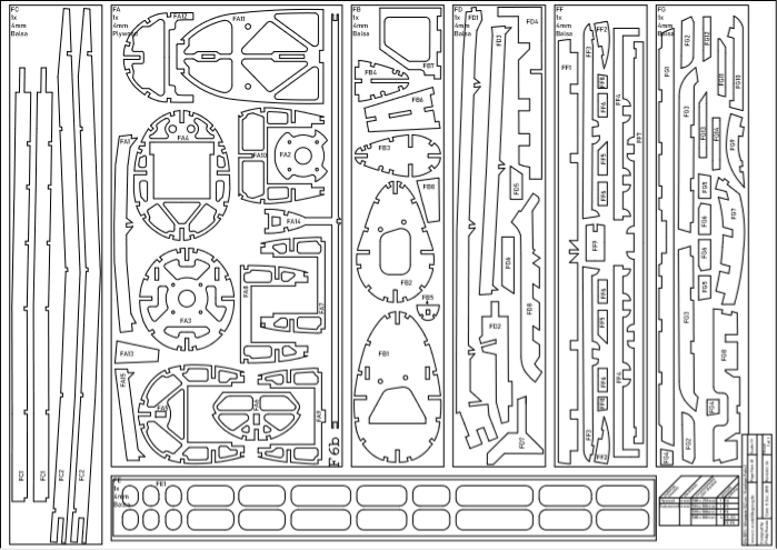 PDF Me109f XL Fuselage Panels 1/2