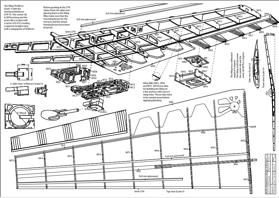 PDF Me109f XL Wing Plan